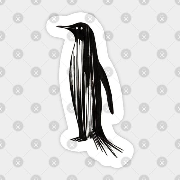 Resist-Penguin Sticker by Creatifly Graphic Tees